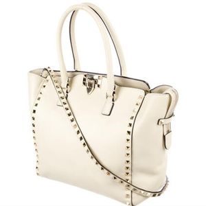Valentino mini grainy calfskin rockstud tote